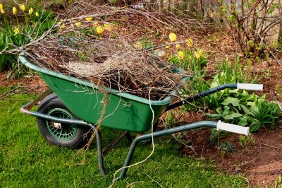 Spring Flower Bed Cleaning